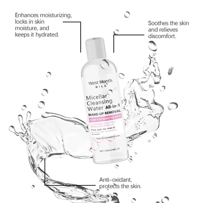 Micellar Water Deep Makeup Remover Cleaning Pores Soft Hydrating Refresh Moisturizing Eyes Lips Facial Cleanser Liquid Skin Care