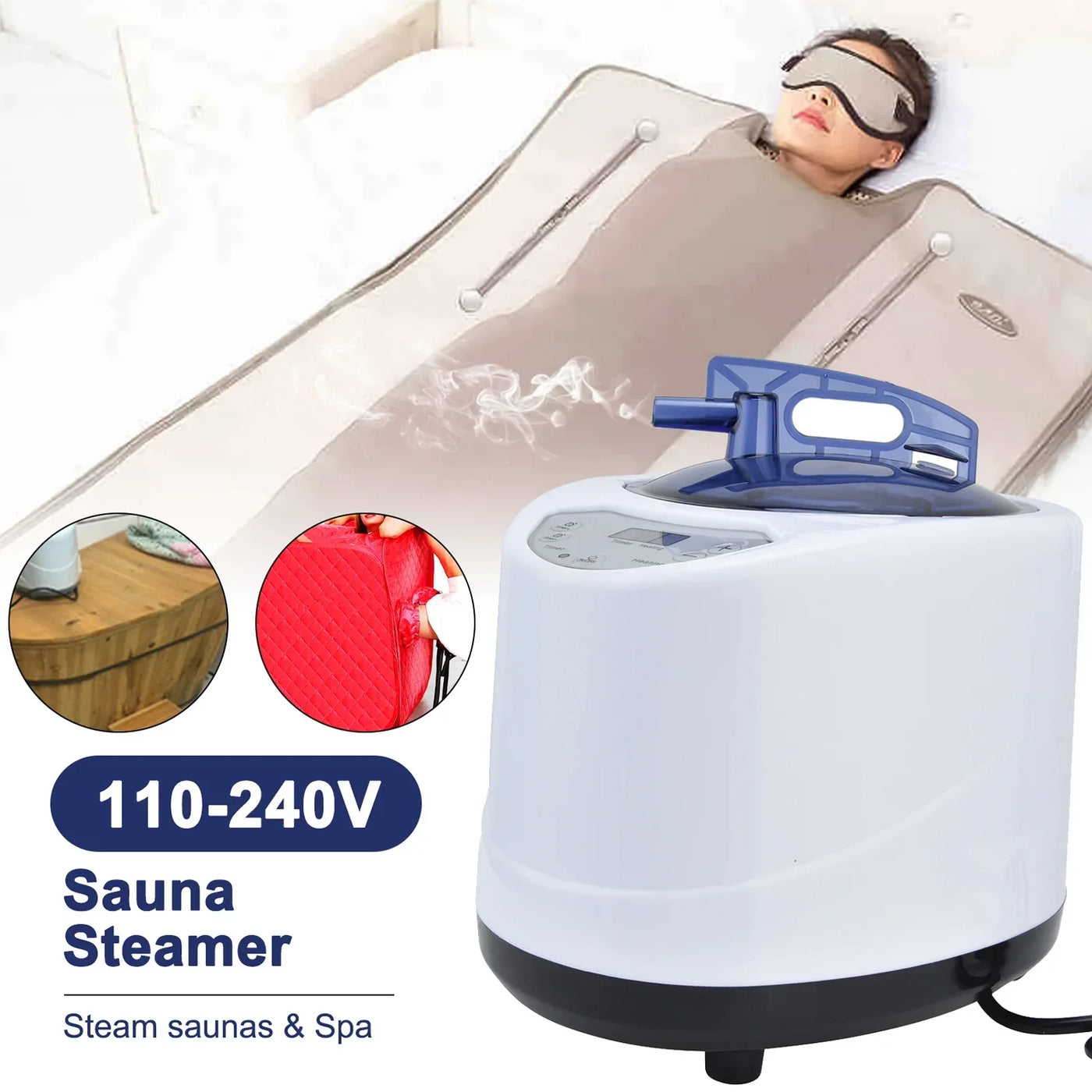 1000W Sauna Steamer Pot Machine Portable Sauna Steam Generator Fumigation Machine for Home Spa Supplies