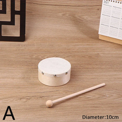 Frame Drums 4/6/7/8/9/10 Inch Hand Drum Wood Drum With Drum Stick Set Musical Game Kids Educational Toy Percussion Instrument-B2