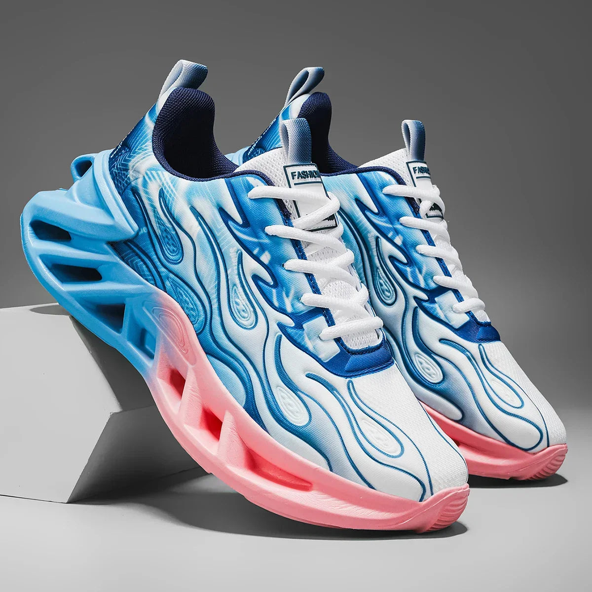 New women's running shoes, mesh breathable running shoes, casual sports shoes, soft soled blade shock-absorbing shoes