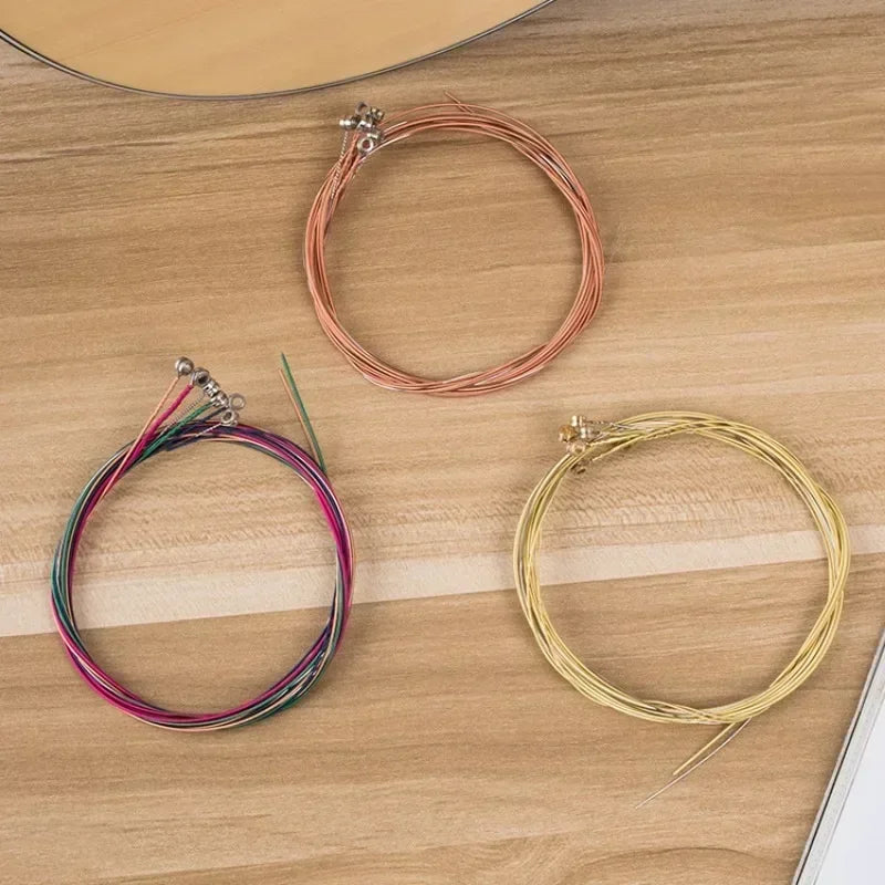 Colorful Guitar Strings 1-6 Strings for Classical Classic Guitar Acoustic Guitar Steel Strings Musical Instrument Accessories