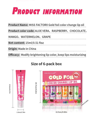 Shiny Lip Oil Gift Set 15ml×24PCS deep moisturizing non-decolorizing  foil brightening and embellishing lip color gift