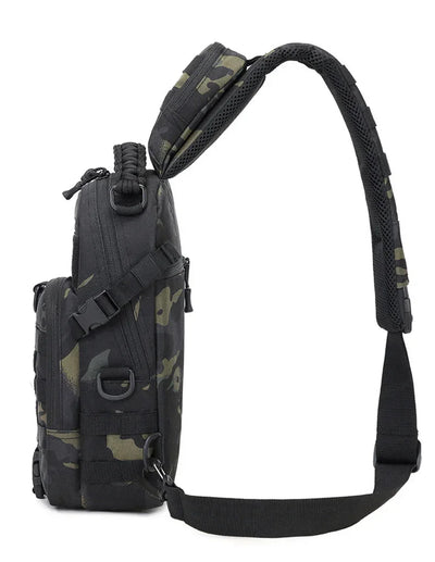 Men's Camping Chest Bag Tactical Sports Shoulder Outdoor Fanny Pack Hiking Climbing Cycling Fishing MOLLE System Sling Bags