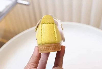 Spring Autumn Little Girls Ballet Shoes Sweet Chic Kids Fashion Princess Leather Shoes Causal Versatile Children's Flats Soft