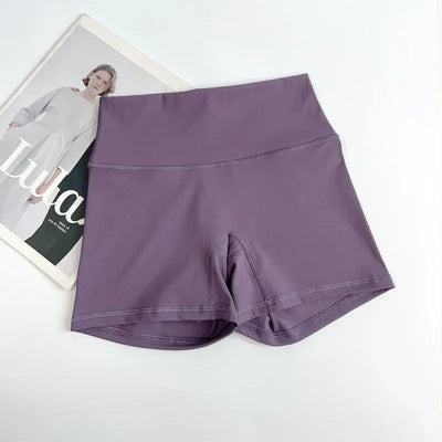 Women Sports Biker Shorts Women Naked Feeling High Waist Yoga Shorts Push Up Fitness Leggings Tummy Control Yoga Slim Shorts🩳👍