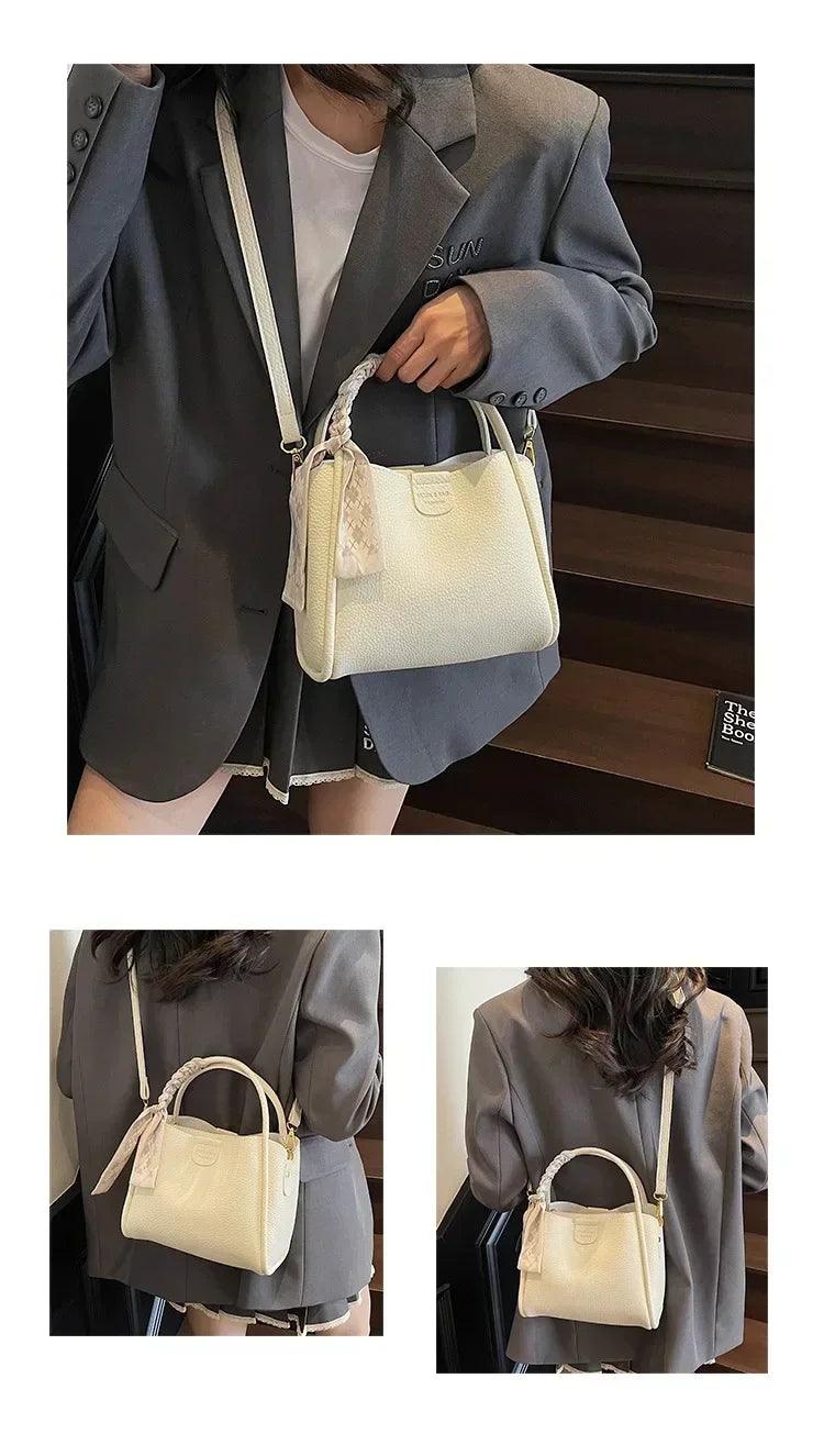 2025 new women’s handbag trendy bucket bag luxury stylish shoulder crossbody purse versatile casual tote designer ladies