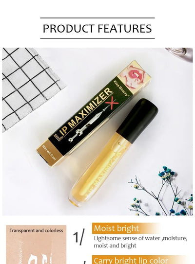 Long Lasting Lip Plumper Oil Serum Instant Volumising Essence Oil Moisturize Repair Lip Fine Lines Increases Elasticity Sexy Lip