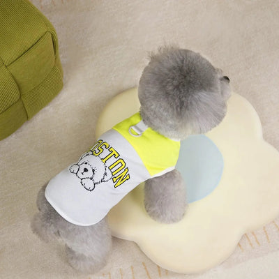 Summer Cool Dog Clothes New Dogs Pet Vest For Puppy Breathable Vest T-shirt Costume Bulldog Dog T-shirt Outdoor Pets Clothing