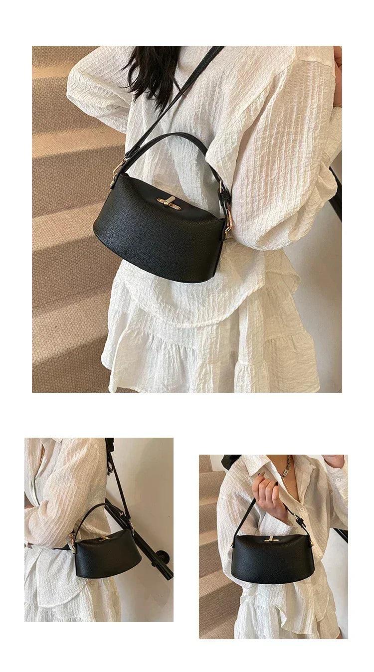 Fashionable designer tote bag for women premium leather crossbody shoulder handbag ladies elegant evening