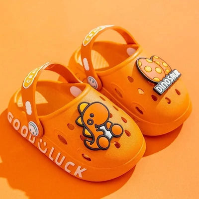 Child Kawaii Blue Cartoon Clogs Shoes Summer Kids Lovely Dinosaur Outdoor Cute Boys Sandal Light Breathable Casual Garden Shoes