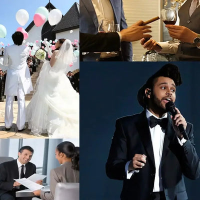 Formal Suit for Mens Business Work Clothes Office Jacket Vest Pants 3-Piece Suit Wedding Groom Tuxedo One Button Blazer for Prom