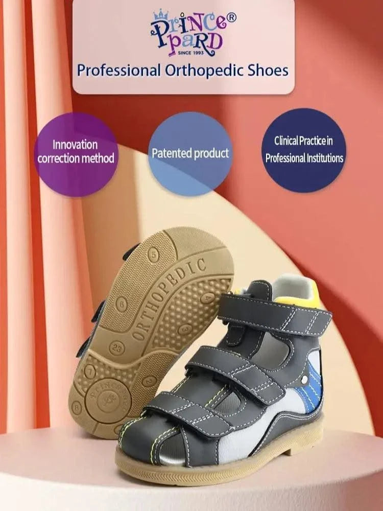 Orthopaedic Sandals for Kids and Toddlers | Children's Corrective Shoes for Flat Feet, Tiptoe Walking, High-Top Ankle Support