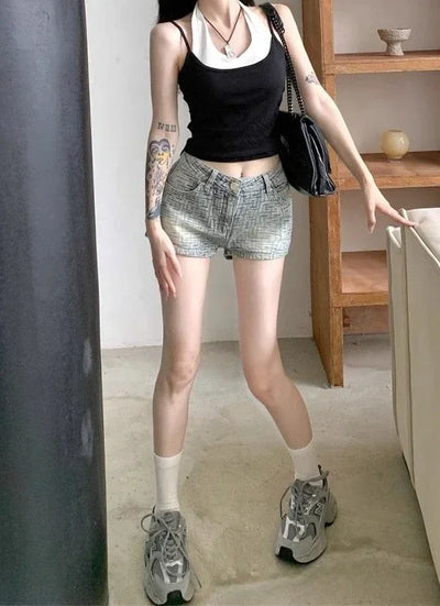 Short Pants Woman Summer Shorts for Women Cotton With Waist Pocket To Wear XL Kpop Design Stretchy Designer Comfy Elegant New In