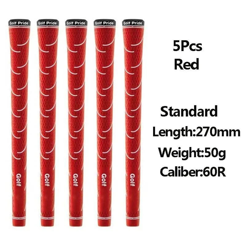 5Pcs Golf Grips Multiple Colors Grip Rubber Non-slip Standard Golf Club Grips Iron and Wood For Men And Women Golf Accessories