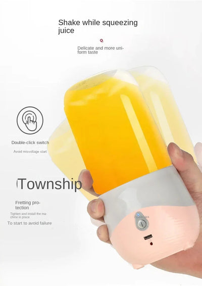 Portable Blender USB Rechargeable Mini Juicer Blender Household  Mixer Machine For Juices Shakes And Smoothies Juice Extractor