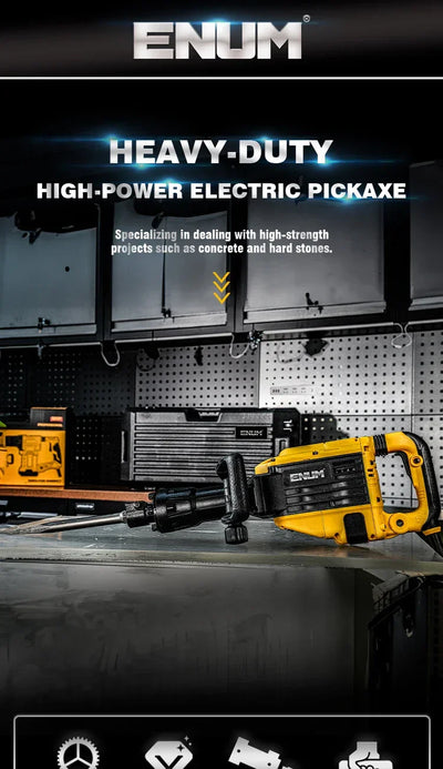 New Desgin Powerful 1800W Industrial Power Tools Hand Hold Electric Pick With Drill Bits