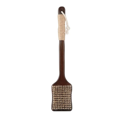 Skin Care Wood Long Handle Brush Ergonomic Self Care Bath Exfoliating Brush Soft Bristles Massage Brush Skin Cleanser