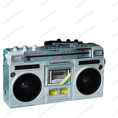 Retro stereo dual speaker radio Recorder Convenient tape drive Bluetooth USB TF card
