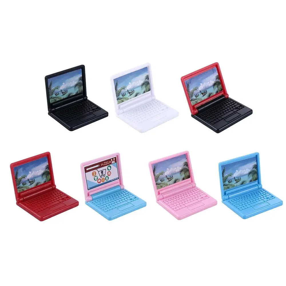 Dollhouse Decor DIY Accessories Doll House Dollhouse Miniature Dollhouse Furniture Simulation Laptop Dollhouse Computer