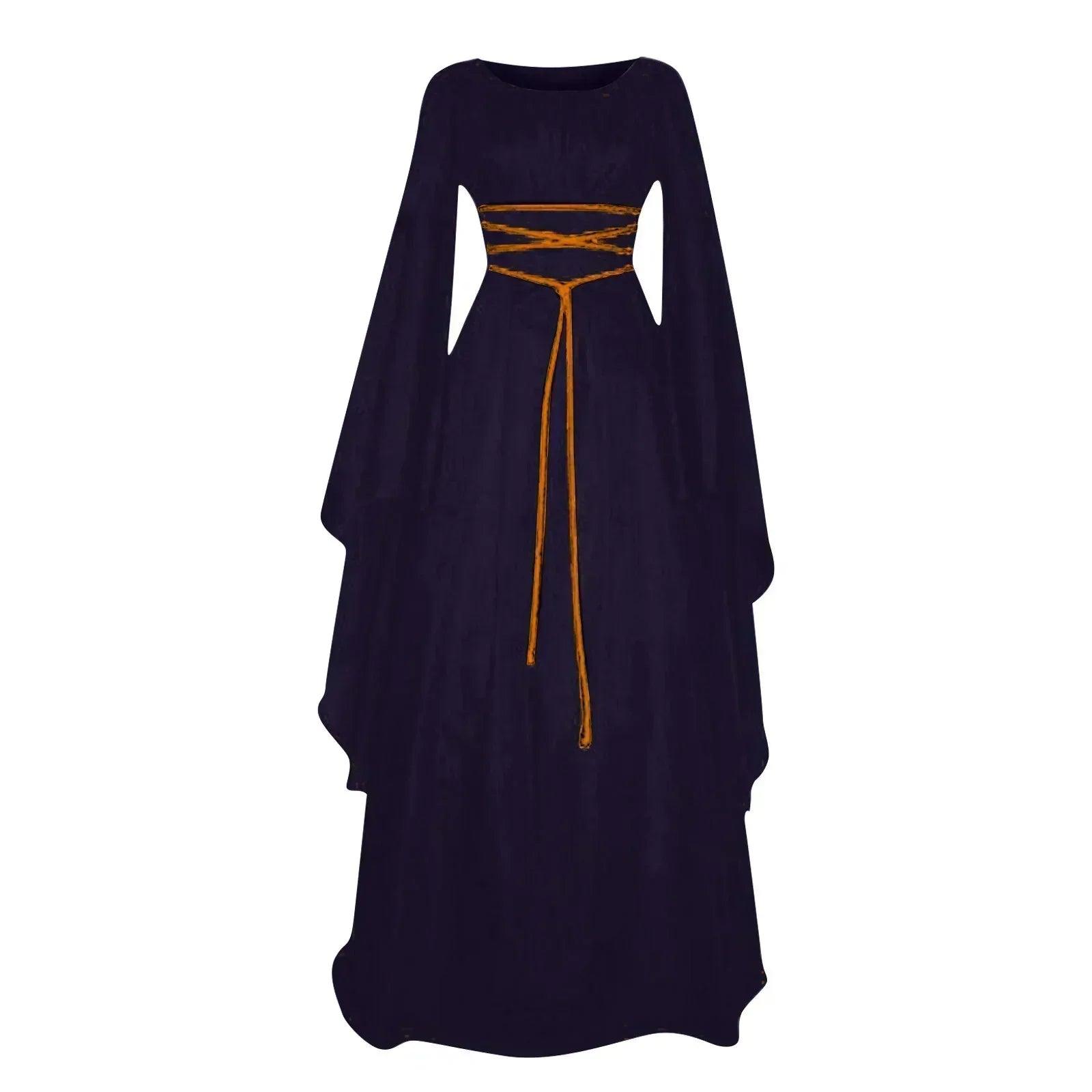 Women dresses vintage medieval cosplay costume ghost witch vampire gothic dress halloween christmas masquerade party