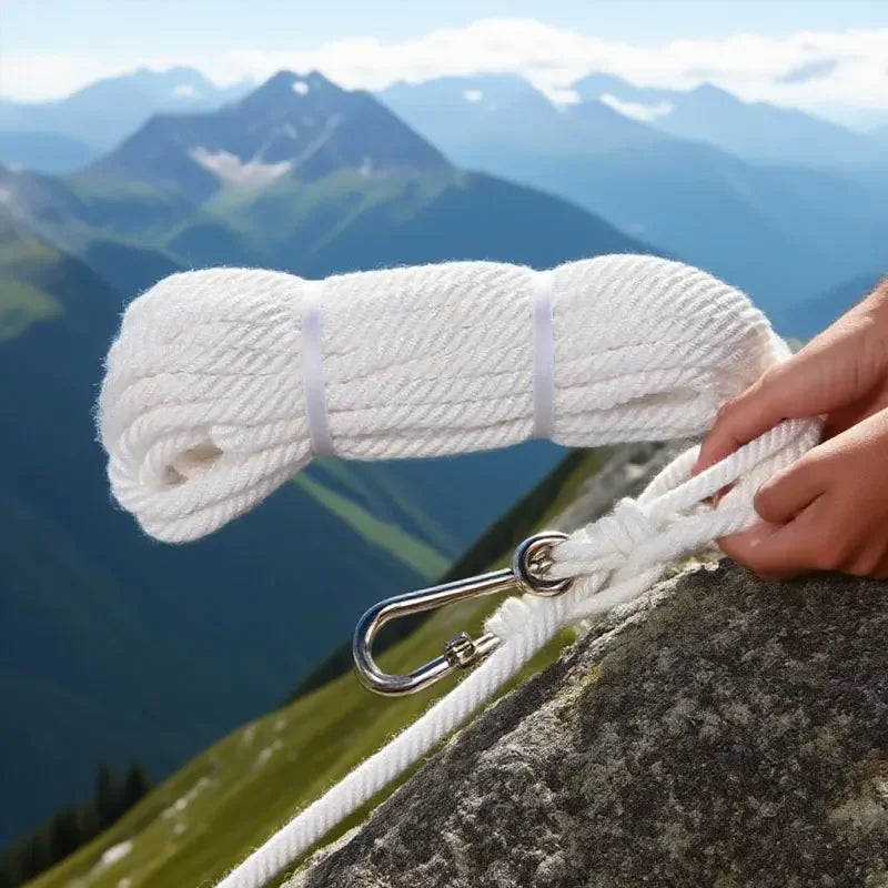 Safety Rope Clothes-drying and Quilt-drying Rope Escape and Self-rescue Rope 10-meter Mountain Climbing and Rock Climbing Rope