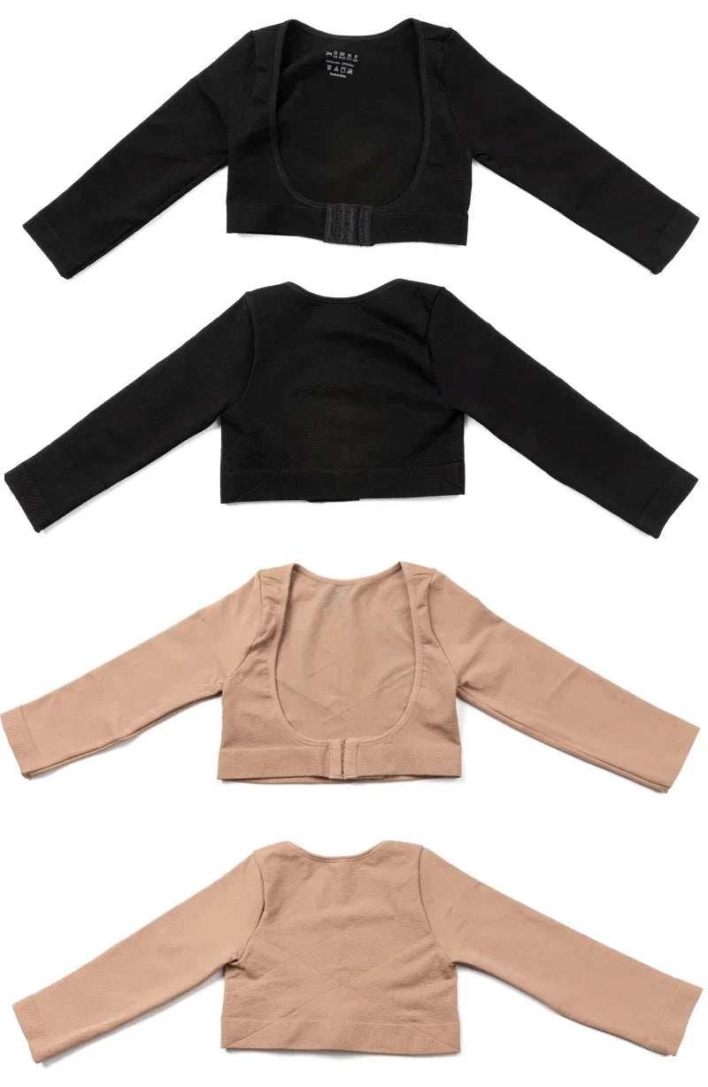 Upper Arm Shaper Post Surgical Slimmer Compression Sleeves Posture Corrector Tops