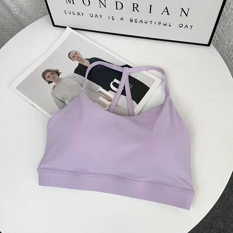 Women Fitness Sports Bra Top Sexy Beauty Back Gym Crop Tops Shockproof Fitness Quick Drying Pilates Running Yoga Tank Top