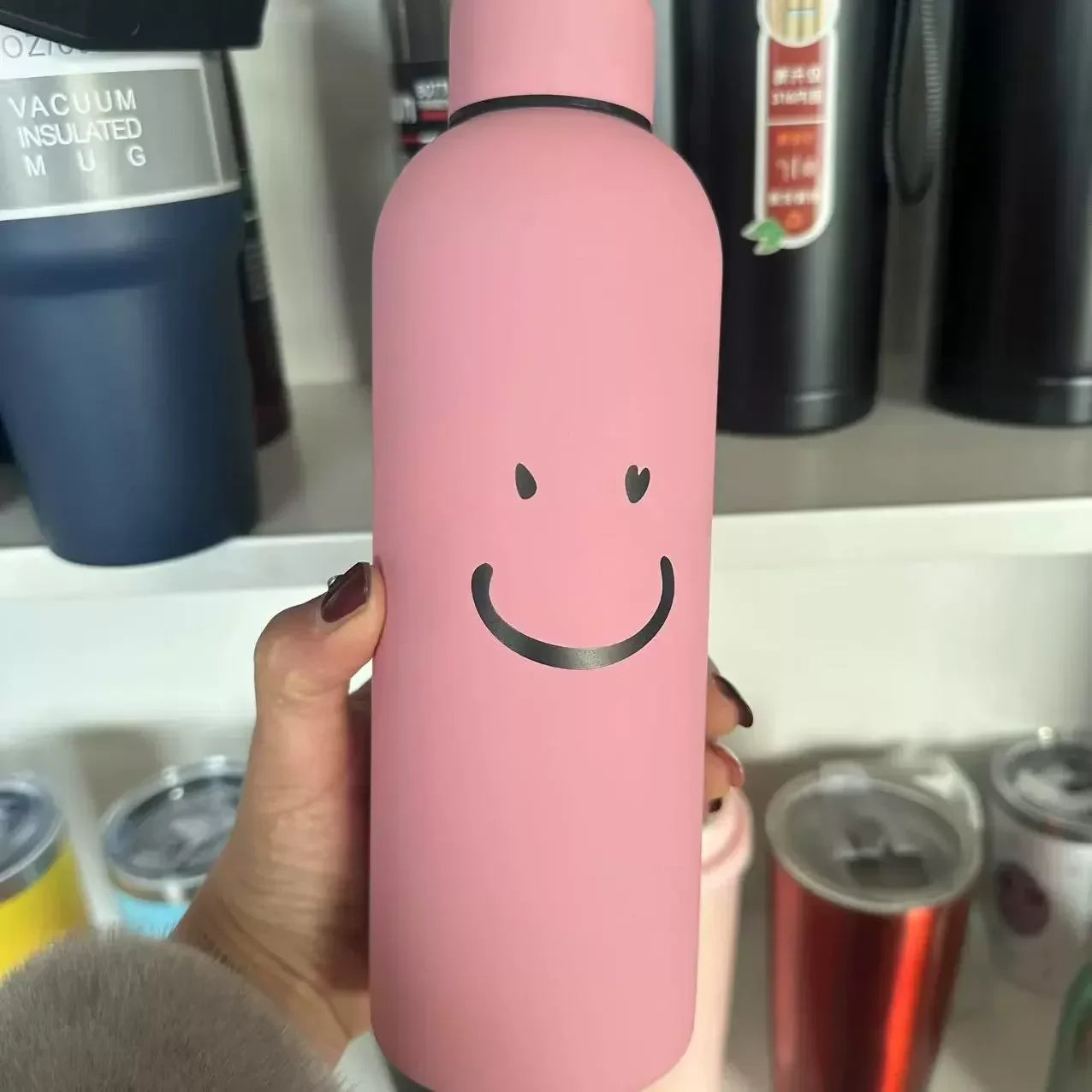 Personalized Stainless Steel Drinkware - 500ml Wine Tumbler with Lid - Custom Bridesmaid Gift - Wedding Party Favors - Insulated