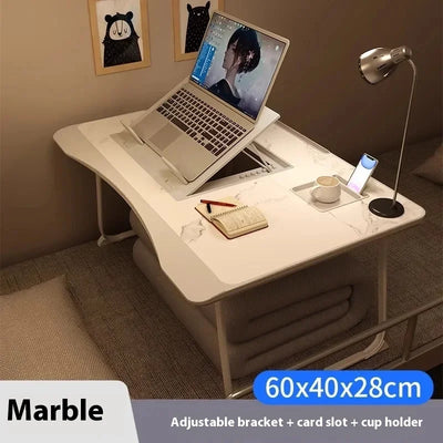 60cm Gaming Desk Home Folding Laptop Desk For Breakfast Bed Tray Height And Inclination Adjustable Folding Desk Tables Table