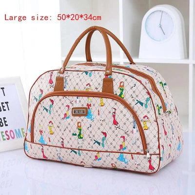 Fashion Cartoon Print Travel Bags for Women