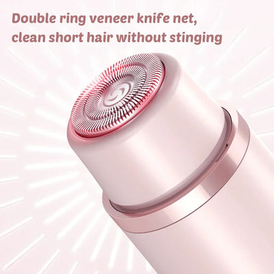 Bikini Epilator For Women Dual Head Electric Razors Portable Wireless Hair Remover Smoothes Silky Wet/Dry Face Body Epilator