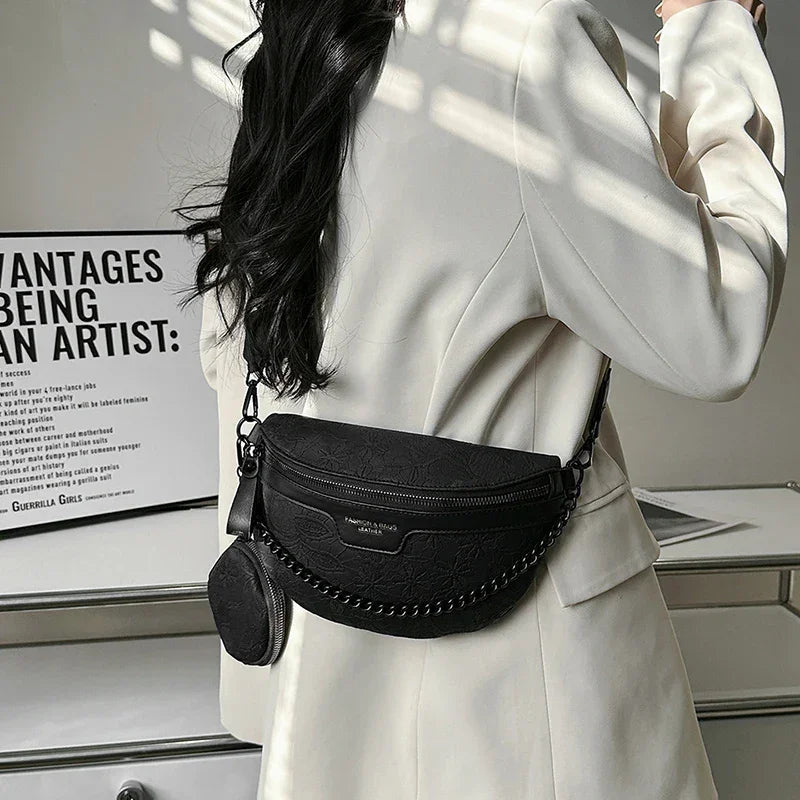 Designer Woman Chest Pack Retro Embroidery Belt Bag Coin Purse Luxury Lady Waist Bag Fashion Brand Shoulder Crossbody Chest Bags
