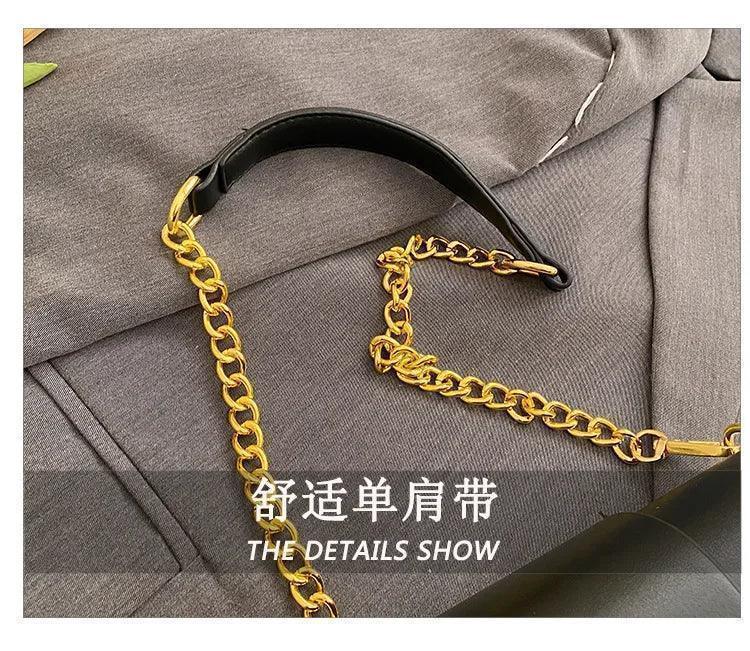 Designer handbags for women leather metal buckle flap square shoulder bags fashion 2024 ladies messenger females casual