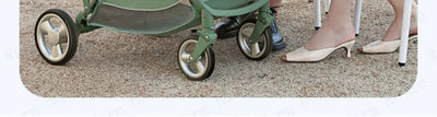 Portable Foldable Baby Stroller, High View Two-way Baby Stroller, Lightweight Travel Baby Stroller,  Adjustable Backrest