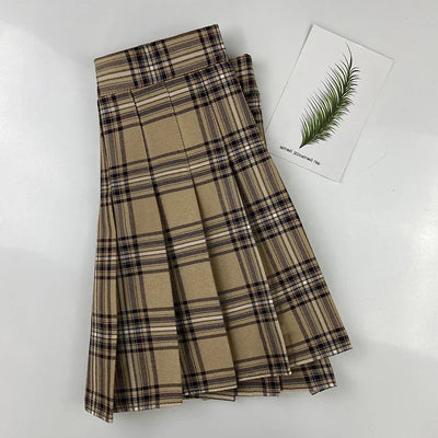 Skirts Summer A-line School Clothes For Women Y2k Skirt With Shorts Plaid Pleated High Waisted Ropa Dama Korean Style Skort