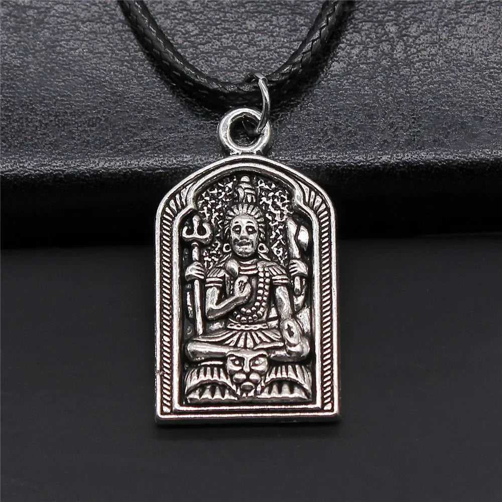 Religious Necklace Buddhist Buddha Statue God Buddha Necklace Charm Buddhist Meditation Hinduism Zazen Necklace