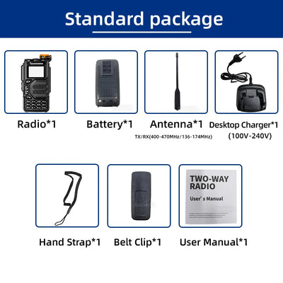 Quansheng UV K5 Walkie Talkie Portable Radio Am Fm Two Way Radio Commutator Station Amateur Ham Wireless Set Long Range Receiver
