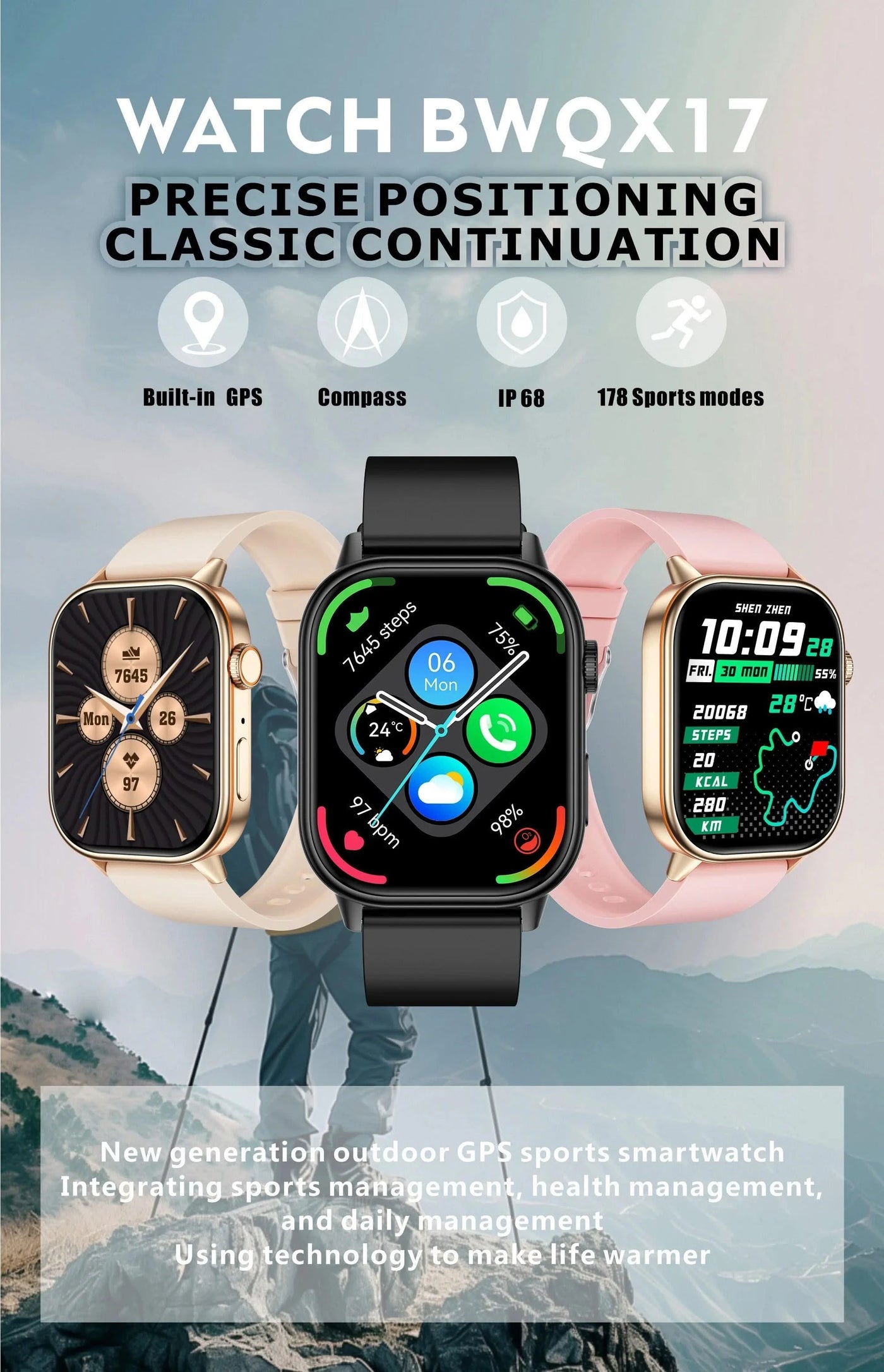 LIGE GPS Trajectory Smart Watch Women 2.01" HD Screen Compass Bluetooth Call Heart Rate Blood Oxygen Men Smartwatches 2025 New