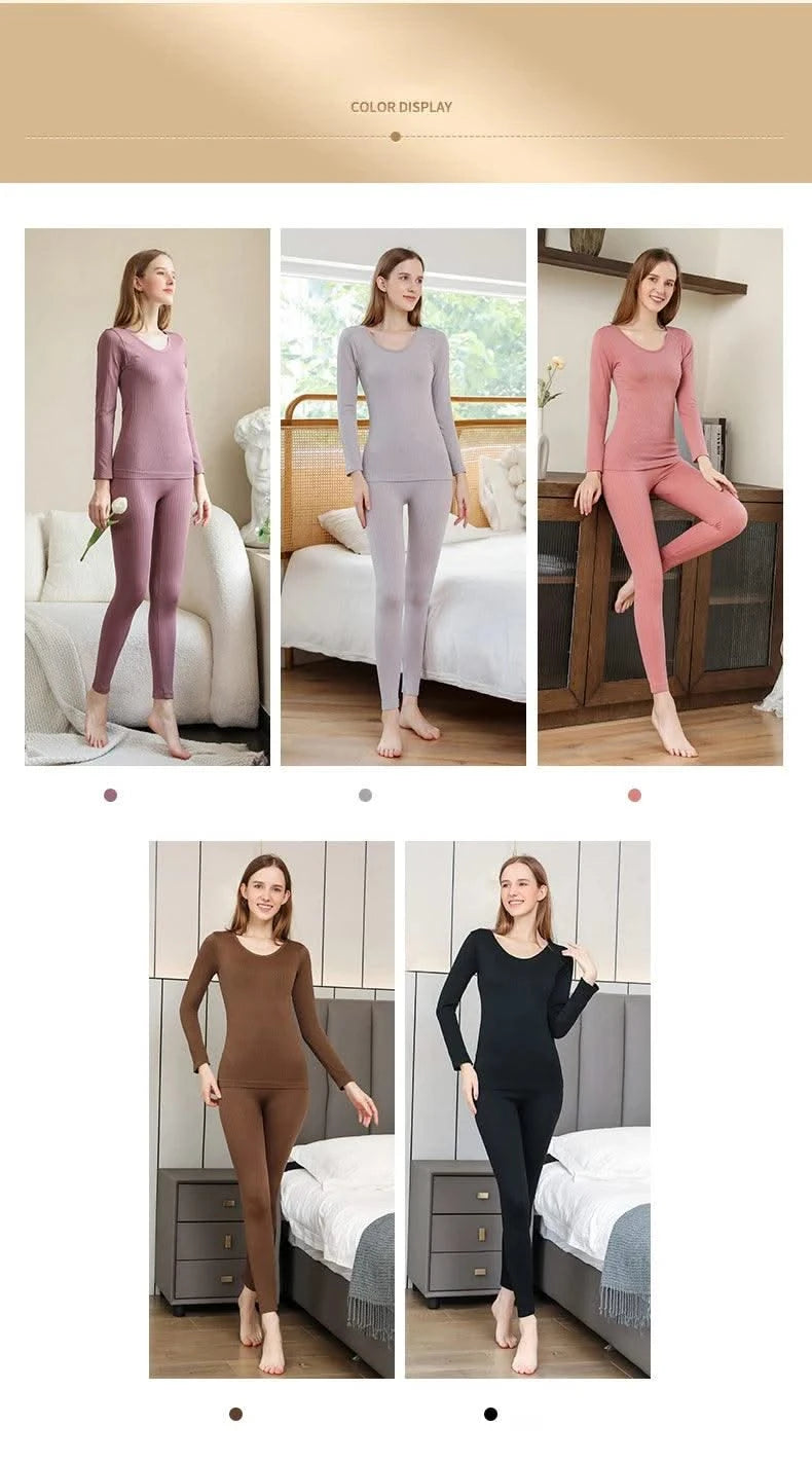 Women Thermal Underwear Winter Long Sleeve