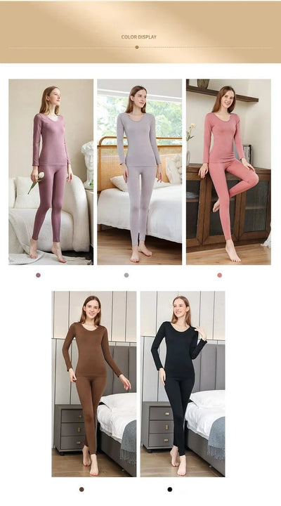 Women Thermal Underwear Winter Long Sleeve