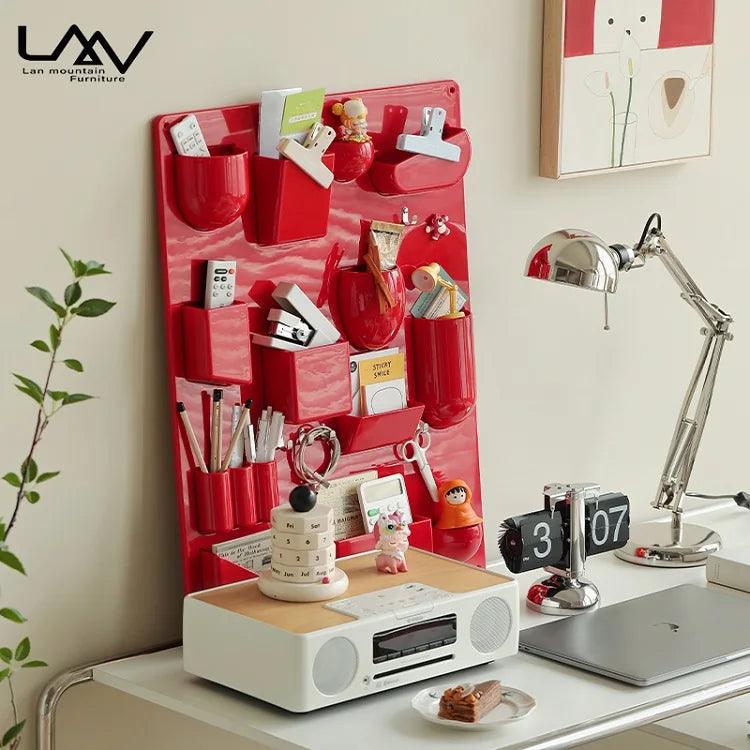 Home living room kitchen decor plastic wall mount storage rack wall mounted storage shelf rack for bedroom decoration