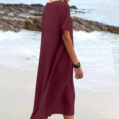 Summer Dresses 2025 Plus Size Loose Flowing Long Skirt Maxi Dresses Women Birthday Daily Commute Dress For Women Vestidos Midi