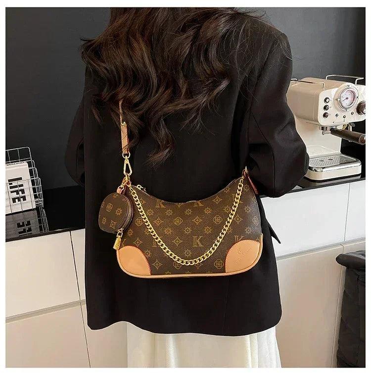 Famous designer elegant handbags leather for women ladies crossbody shoulder bag classic popular and lightweight