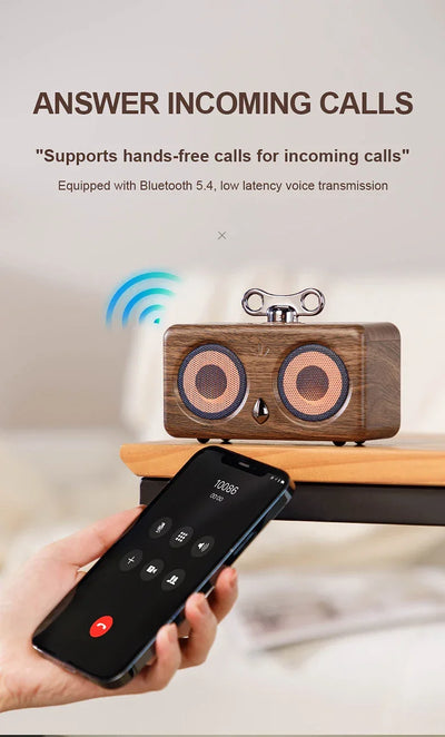 Bluetooth speaker, wireless, desktop, high-quality sound, low bass, volume, mini, outdoor, plug-and-play, retro, portable speake