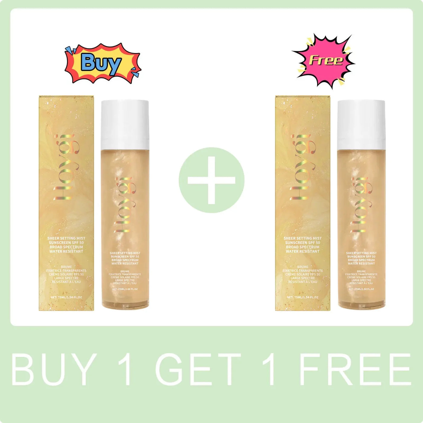 Spf 50+ Setting Sprays for Makeup Waterproof Lasting Oil Control Natural Refreshing Anti UV Sunscreen Finishing Mist Cosmetics