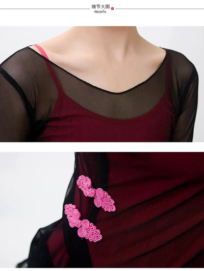 New fashion woman Classical Dancing clothes ballet Dance dress Adult Dance Practice clothes Elastic long sleeve Dance clothes