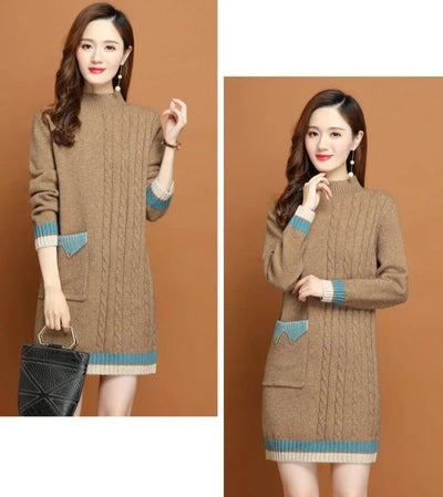 Woman Knitted Dress Bodycon Crochet Dresses for Women Cheap Casual Thic X Elegant Luxury Long Sleeve Aesthetic Sensual Sexy Xxl