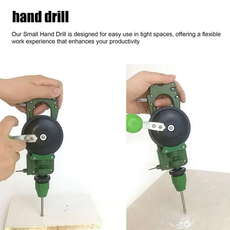 Powerful Manual Drill DIY Woodworking Hand Drill DIY Tool Hand Drill Woodworking Multifunctional DIY Tool Teaching Supplies