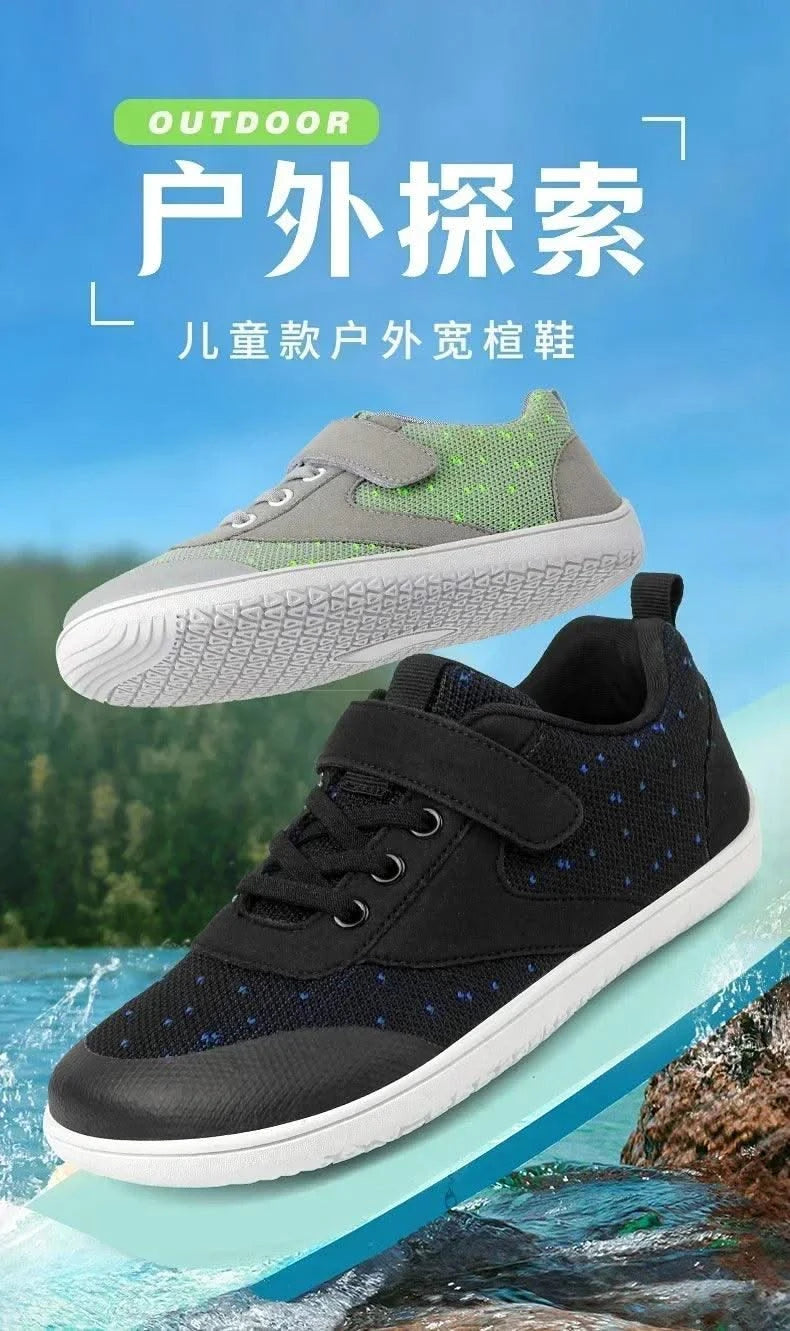 Little Big Kid Wide Barefoot Shoes Boys Girls Minimalist Sneakers Lightweight Non Slip Natural Children Walking Shoes Skate Flat