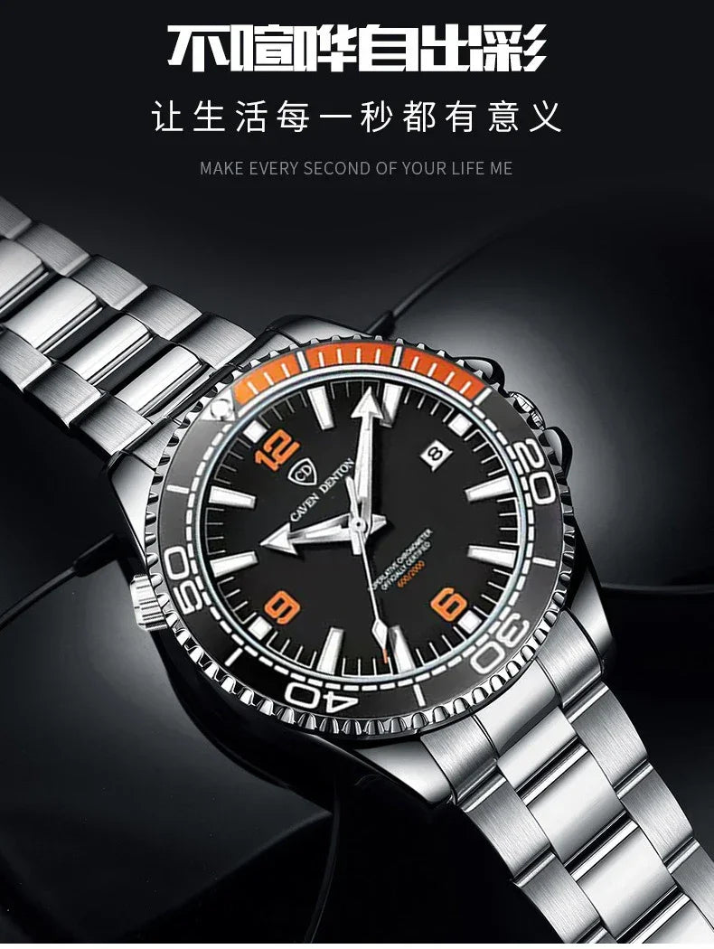 2025 New Top Brand Design Men's Watches Luxury Fashion Multifunctional Dial Quartz Watches Steel Strap Waterproof Men's Watches